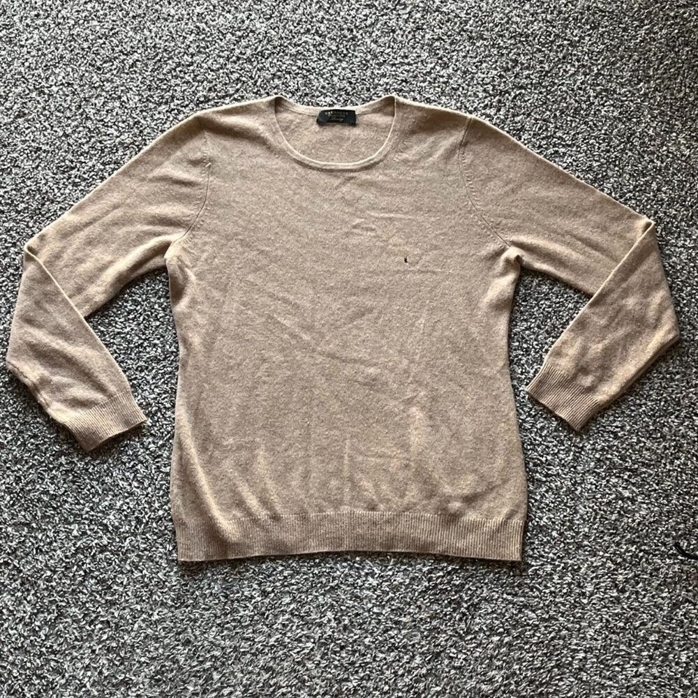 100% Cashmere Charter Club Shirt Mens Medium/Large Long Sleeve Classic Business